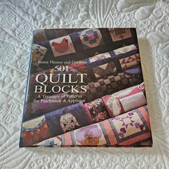 Better Homes & Gardens 501 Quilt Blocks Hardcover Book 1994 Edition - Picture 1 of 12
